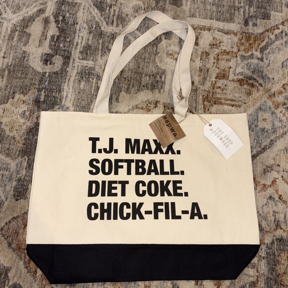 BRAND NEW Espwa Tote Bag TJ Maxx, Softball, Diet Coke, Chic-Fil-A - Picture 1 of 4